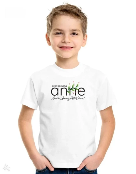 Unisex Çocuk Baskılı T-Shirt - Beyaz 8381268 ürün görseli 1