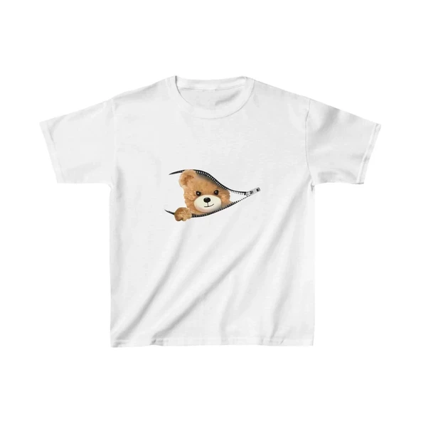 Unisex Çocuk Baskılı T-Shirt - Beyaz 8380951 ürün görseli 1