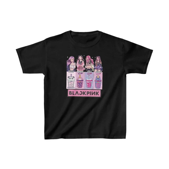 Unisex Çocuk Baskılı T-Shirt - Siyah 8381057 ürün görseli 1