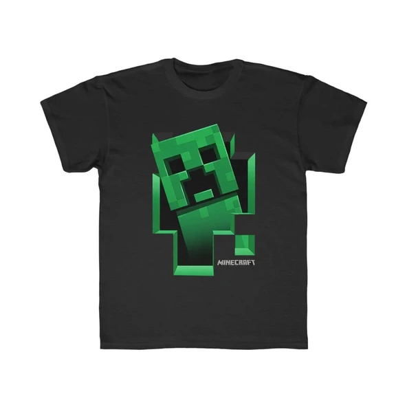 Çocuk Unisex Baskılı T-Shirt - Siyah 8380547 ürün görseli 1