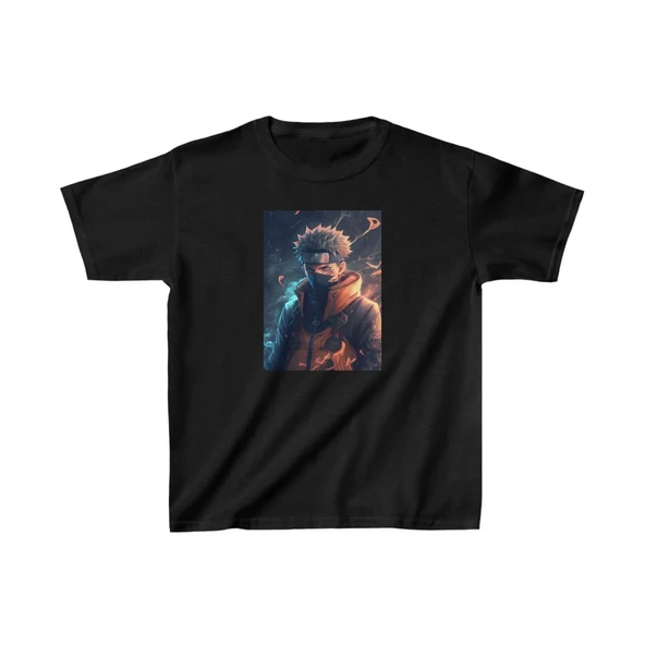 Unisex Çocuk Baskılı T-Shirt - Siyah 8381031 ürün görseli 1