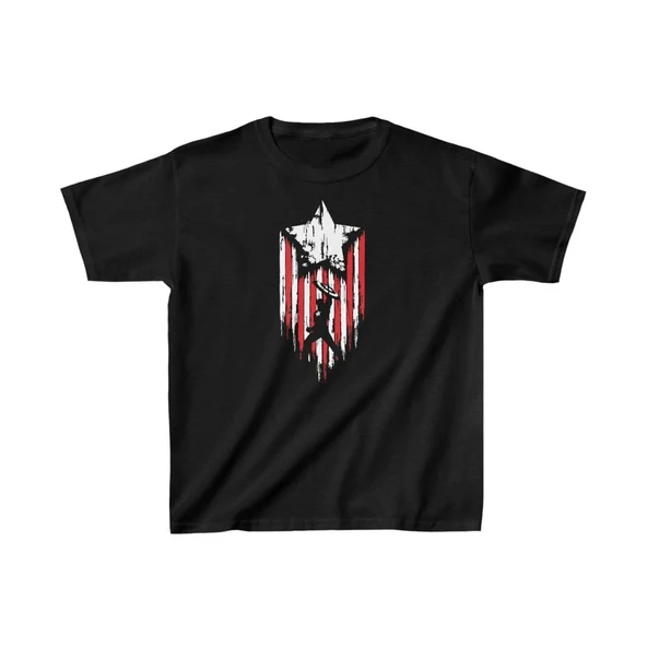 Unisex Çocuk Baskılı T-Shirt - Siyah 8380892 ürün görseli 1