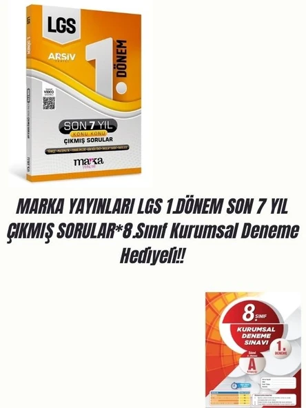 Marka Yayınları 8. Sınıf Arşiv Serisi LGS 1. Dönem Konuları Son 7 Yıl Konu Konu Çıkmış Sorular ürün görseli 1
