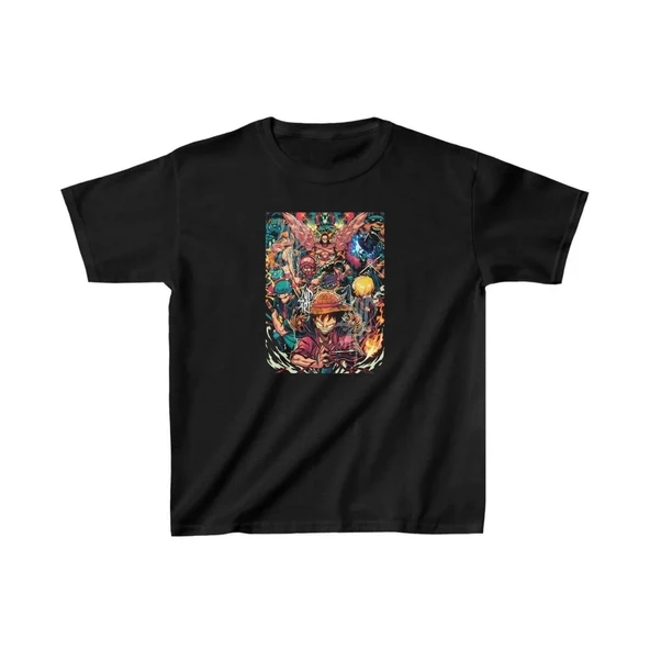 Unisex Çocuk Baskılı T-Shirt - Siyah 8381005 ürün görseli 1