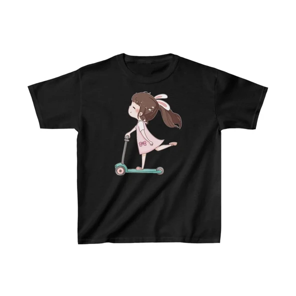Unisex Çocuk Baskılı T-Shirt - Siyah 8381016 ürün görseli 1