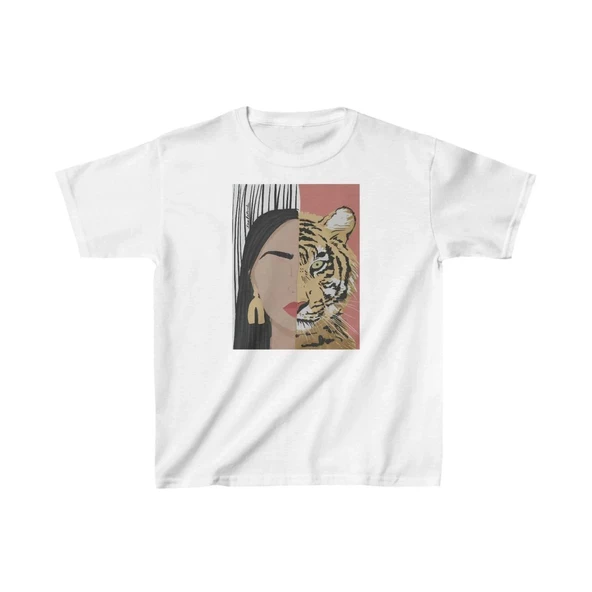 Unisex Çocuk Baskılı T-Shirt - Beyaz 8381036 ürün görseli 1