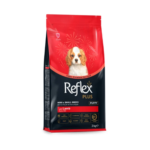 Reflex Plus Kuzu Etli Mini ve Küçük Irk Yavru Köpek Maması 3 Kg ürün görseli 1