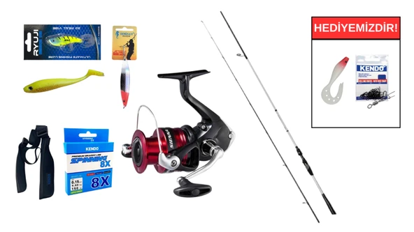Fujin FastGame 265cm 8-35 gr&Shimano Sienna 4000 FG Spin Seti ürün görseli 1