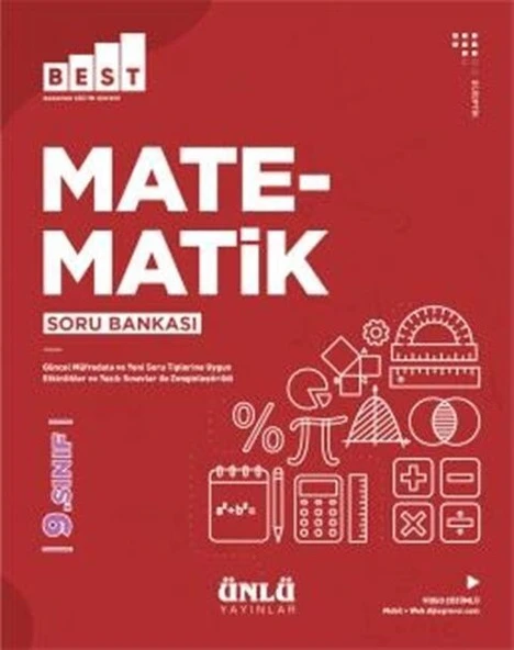 9. Sınıf Matematik BEST Soru Bankası Ünlü Yayıncılık ürün görseli 1