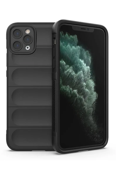 Newface iPhone 11 Pro Kılıf Optimum Silikon - Siyah ürün görseli 1