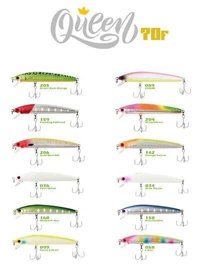 Fujin Queen 70F 70mm Maket Balık  206 Gold Back RH ürün görseli 1