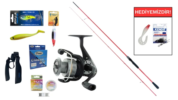 Ryuji Red Fox 2.70m 5-55gr&Okuma Revenger RV-40 FD Spin Seti ürün görseli 1