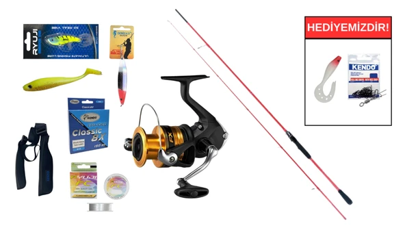 Ryuji Red Fox 2.70m 5-55gr&Shimano FX 4000 FC Spin Seti ürün görseli 1