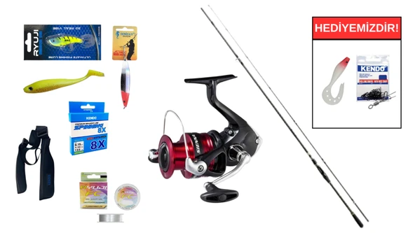 Fujin New Crow 270cm 5-30gr&Shimano Sienna 4000 FG Spin Seti ürün görseli 1