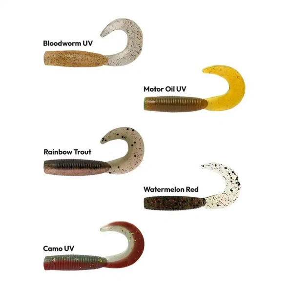 Daiwa Bait Junkie Grub 6.35 Cm Silikon Yem (8 Adet)  Motor Oil UV ürün görseli 1