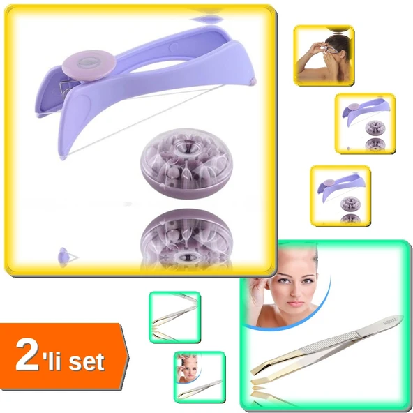 Pratik Tüy Alıcı + Altın Uçlu Cımbız 2li Set – Hızlı ve Kolay Tüy Alma Yöntemi XY4T9Q ürün görseli 1