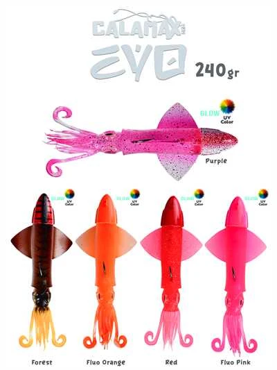 Fujin Calamax EVO 240gr Combo Squid Silikon Yem  Fluo Pink ürün görseli 1