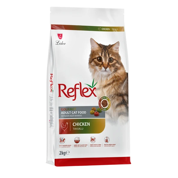 Reflex Multi Color Renkli Tavuklu Yetişkin Kedi Maması 2 Kg ürün görseli 1