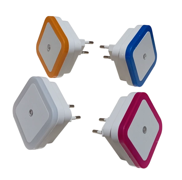 4 Farklı Renk Cata CT-9500 Fotoselli Led Gece Lambası Mavi, Amber, Pembe, Beyaz Işık 30lm 1W 220V ürün görseli 1