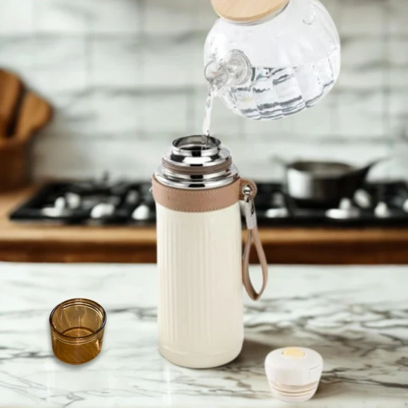 Çift Katmanlı Paslanmaz Çelik Termos 500 ml - Resim 9