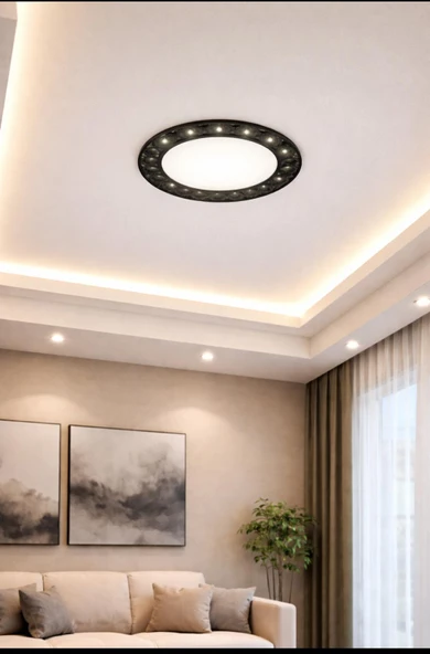 36 Watt, 3 Modlu Delik Çapı Ayarlanabilir 4000K  Ilık Beyaz Işık Modern Tasarım Sıvaaltı Led Armatür ürün görseli 1