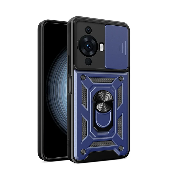 Huawei Nova 12S Kılıf Magnetik Standlı Kamera Korumalı Sürgülü Vega Kapak ürün görseli 1