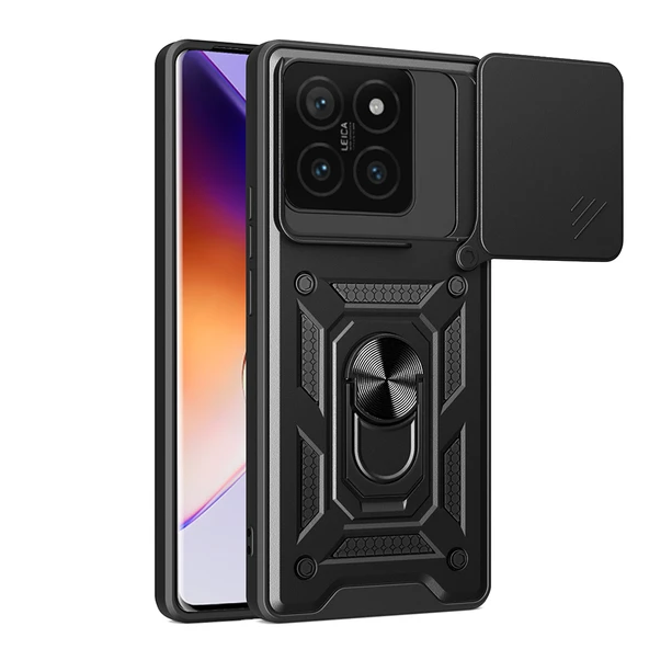 Xiaomi 14T Kılıf Magnetik Standlı Kamera Korumalı Sürgülü Vega Kapak ürün görseli 1