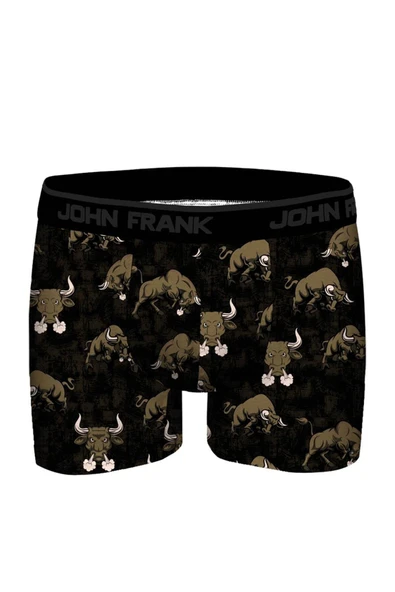 JOHN FRANK DİJİTAL BASKILI MODAL BOXER Haki Haki S ürün görseli 1