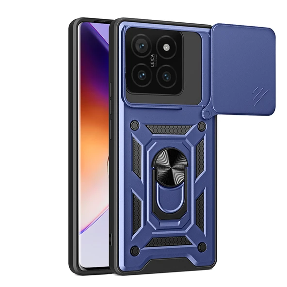 Xiaomi 14T Pro Kılıf Magnetik Standlı Kamera Korumalı Sürgülü Vega Kapak ürün görseli 1