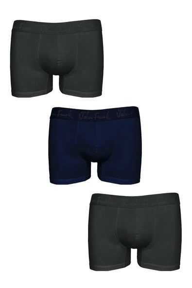 JOHN FRANK ÜÇLÜ MODAL BOXER White White M ürün görseli 1