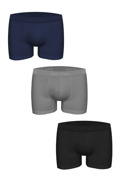 JOHN FRANK ÜÇLÜ NATURAL MODAL BOXER White White XL ürün görseli 1