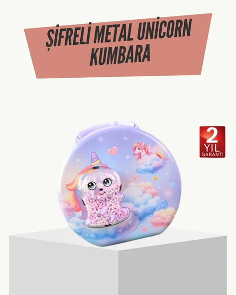 Eğitici Şifreli Çocuk Para Kasası Dayanıklı Metal ürün görseli 1