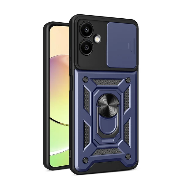 Galaxy A06 Kılıf Magnetik Standlı Kamera Korumalı Sürgülü Vega Kapak ürün görseli 1
