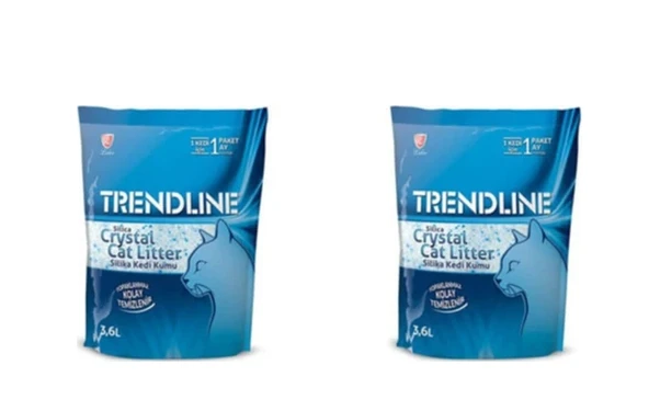 Trendline Silika Kristal Kedi Kumu 3,6 Lt x 2 adet ürün görseli 1