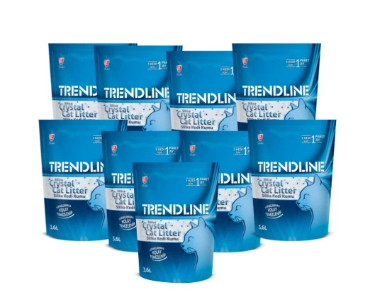 Trendline Silika Kristal Kedi Kumu 3,6LT x 9 adet ürün görseli 1