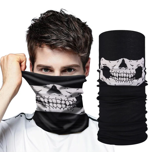 Motorcu Boyunluk Baf Buff Bandana - 25x48 cm Model 7 ürün görseli 1