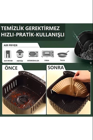 Fritöz Pişirme Kağıdı 50 Adet - Resim 2