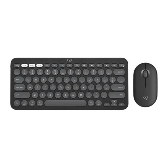 Logitech Pebble 2 Combo 920-012245 Siyah TKL Kablosuz Klavye Mouse Seti ürün görseli 1