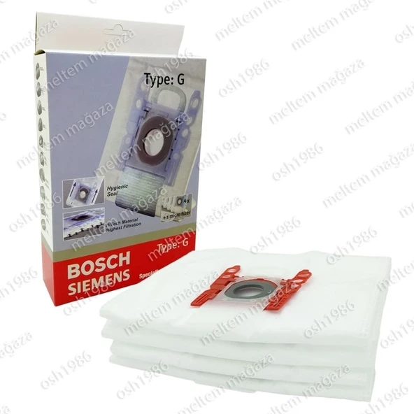 Bosch İle Uyumlu Typ G Elektrikli Süpürge Kutulu Toz Torbası ürün görseli 1