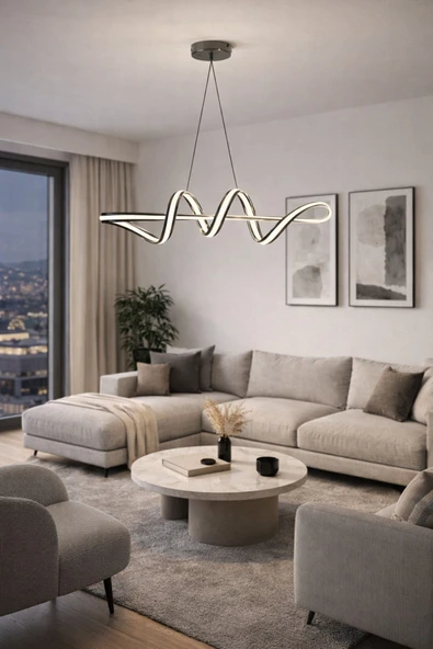 LUNOX Aydos Çiftyol ch Led Avize ürün görseli 1