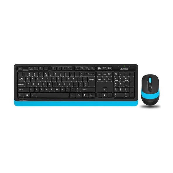 A4 Tech FG1010 Siyah-Mavi Q Kablosuz Klavye Mouse Seti ürün görseli 1