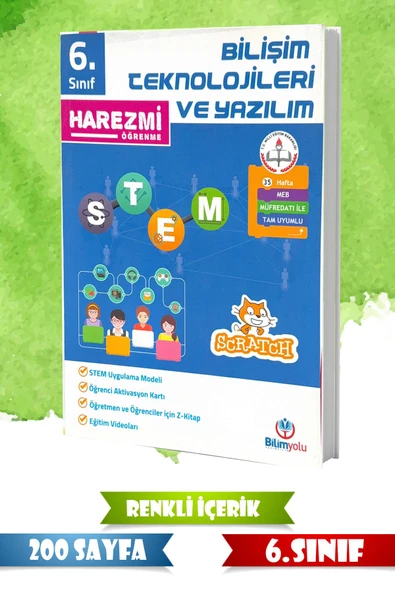 6. Sınıf Bilişim Teknolojileri ve Yazılım – Harezmi Öğrenme | Scratch Destekli - 200 Sayfa ürün görseli 1