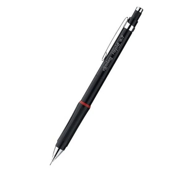Rotring Rapid Mekanik Versatil Kalem Siyah 0.7 mm ürün görseli 1