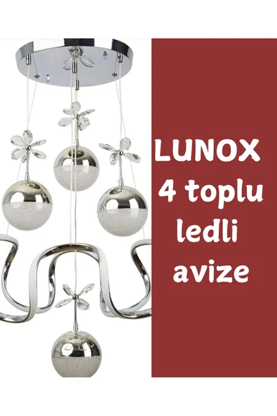 LUNOX Papillon LED Sarkıt Tasarım Avize Kelebek Detaylı Modern Dekoratif Salon Avizesi ürün görseli 1