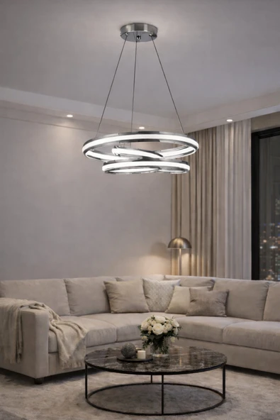 LUNOX Eylül çiftyol led avize ürün görseli 1