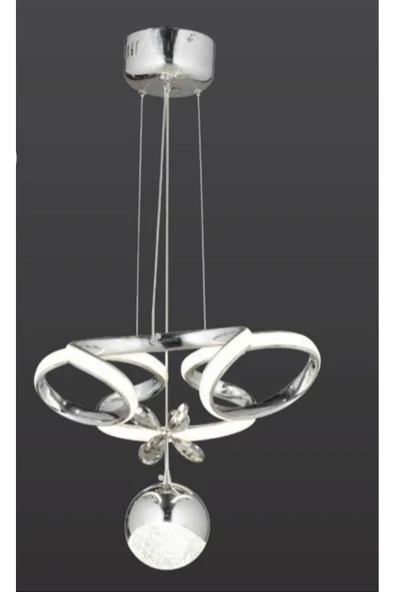 LUNOX Drone-1ch/ tek toplu taşlı led avize - Resim 3