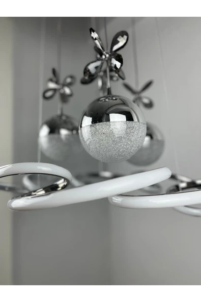 LUNOX 4 TOPLU TAŞLI LED AVİZE - Resim 4