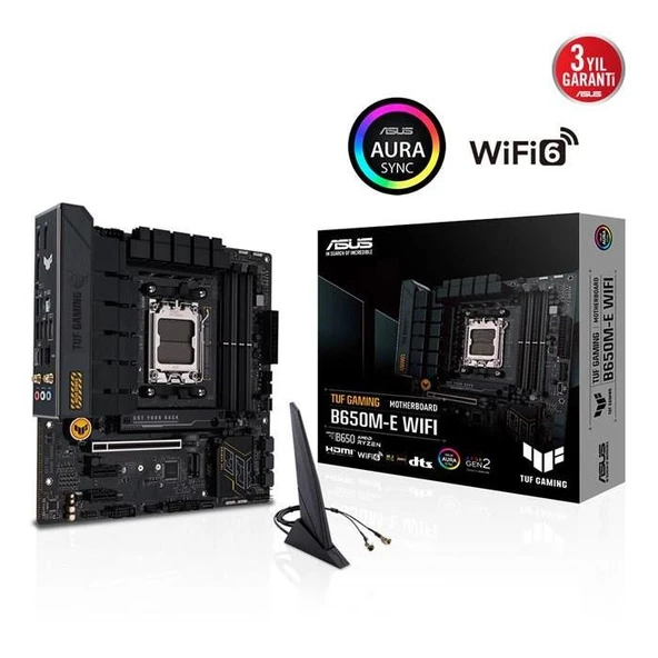 Asus TUF Gaming B650-E Wi-Fi AMD AM5 DDR5 ATX Anakart ürün görseli 1