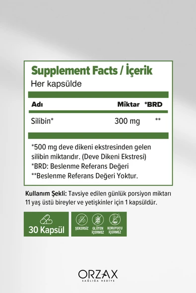 Milk Thistle 30 Tablet 300mg Silbin - Resim 2