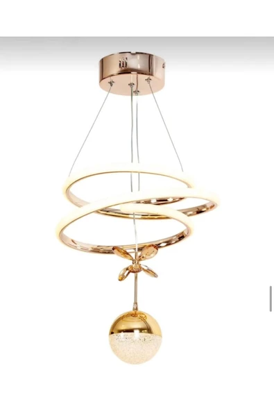 LUNOX Kaos-1gd/tek toplu taşlı led avize ürün görseli 1